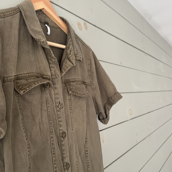 Young, Fabulous & Broke (YFB) Olive Utility Jumpsuit – Size Small - Picture 4 of 7